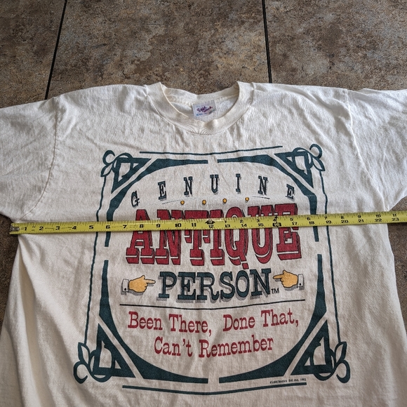 Antique Person Vintage Single Stitch 1993 Men's XL Tee - Picture 3 of 9